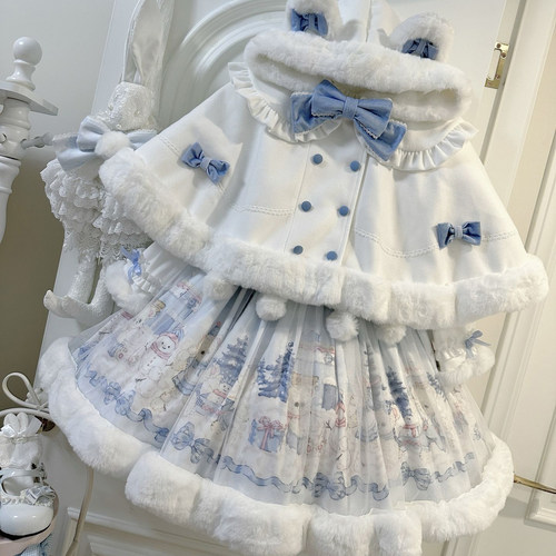 【冬日绵绵熊】途川少女lolita裙