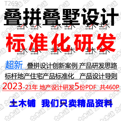 2023叠拼叠墅住宅产品设计研发标杆地产标准化创新案例解析素材