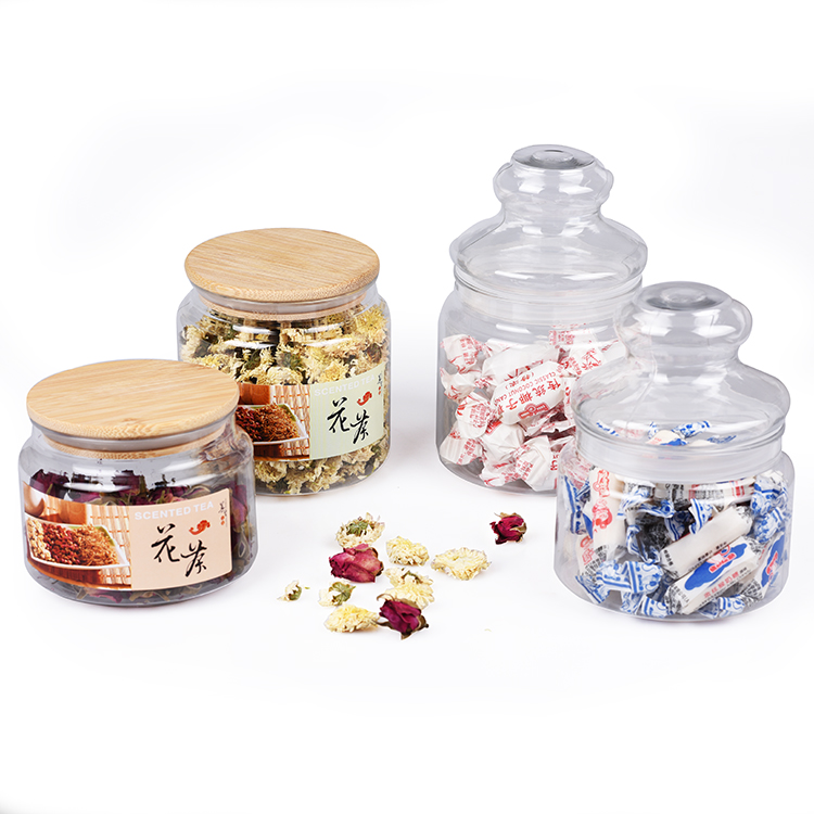 塑料密封透明罐食品曲奇罐子花茶叶盒西点心糖果杂粮饼干罐桶