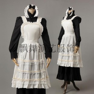 可爱COS剧本杀Lolita长裙 女仆装 2023年新款 欧洲中世纪宫廷服英式