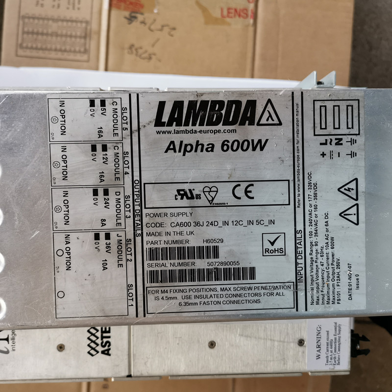 拆机LAMBDA电源ALPHA 600W CA600 36J24D_IN 12C_IN 5C_IN实物图