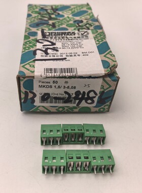 菲尼克斯MKDS1.5/3-5.08 1715734 插拔式连接器 3位5.08mm间距