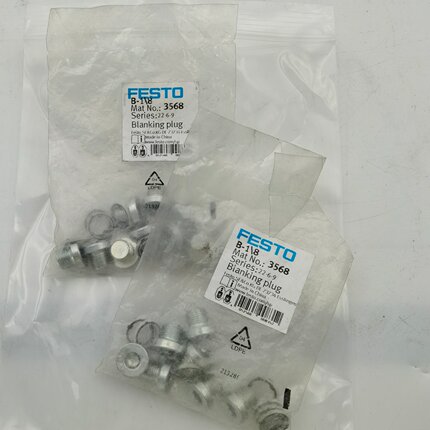 FESTO 费斯托 B-1/8 3568 全新原装气动堵头 实物图现货