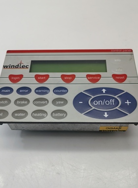 ABB原装CP502-Windtec控制面板10100775，24VDC，RS-232/485通讯