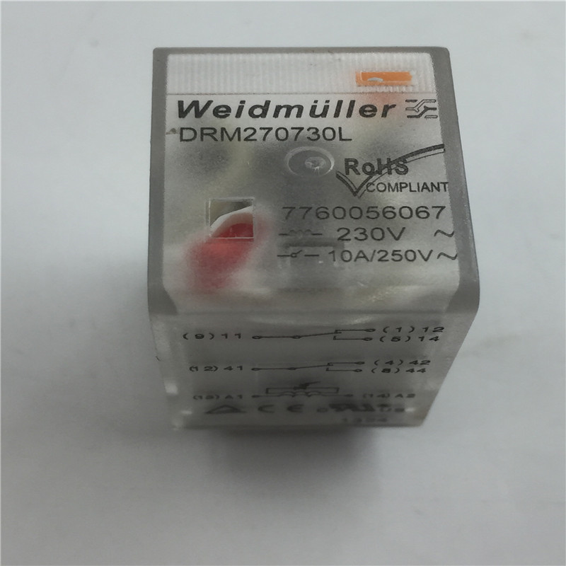 Weidmuller魏德米勒继电器DRM270730L 7760056067 230V包好