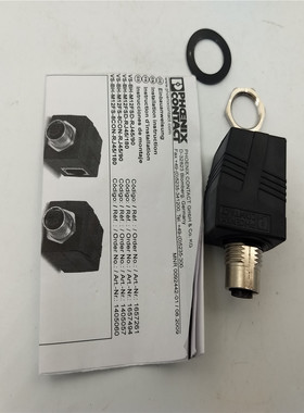 菲尼克斯控制柜穿板式连接器CUC-BH-M12A1PBK-A/R4BE 141439 现货