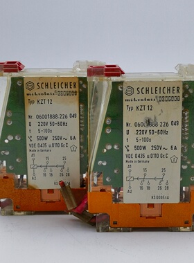 KZT 12 220V 拆机德国施莱西尔（SCHLEICHER）时间继电器 现货