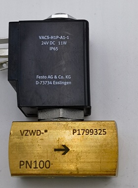 费斯托 VZWD-L-M22C-M-G14-60-V-1P4-4 1491847 原装拆机电磁阀