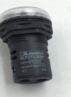 Lovato指示灯8LP2TILB8P 白色 AC/DC24V 包好 现货 带包装