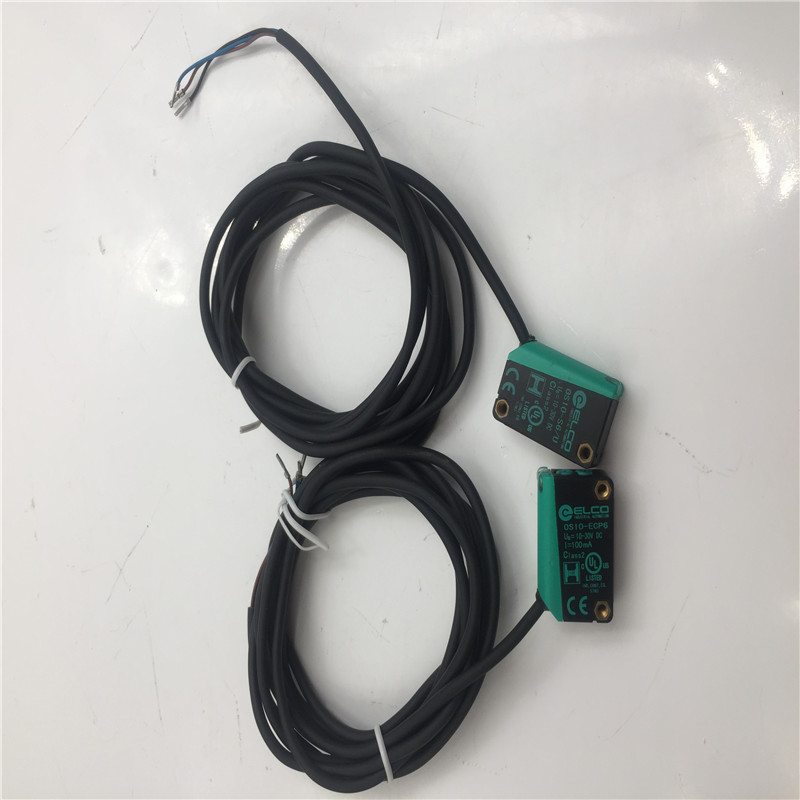宜科对射光电传感器OS10-S6/U+OS10-ECP6 10-30VDC功能包好无包装