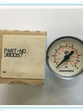 NORGREN压力表380097 PART-NO.380097实物图 全新
