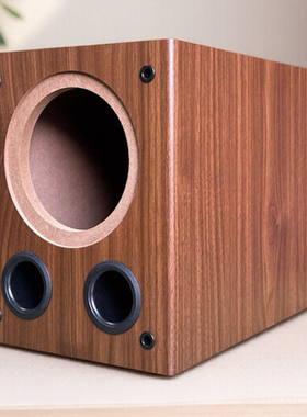 8寸低音炮全频空音箱体5.1重低音喇叭无源音响木质DIY改装壳发烧