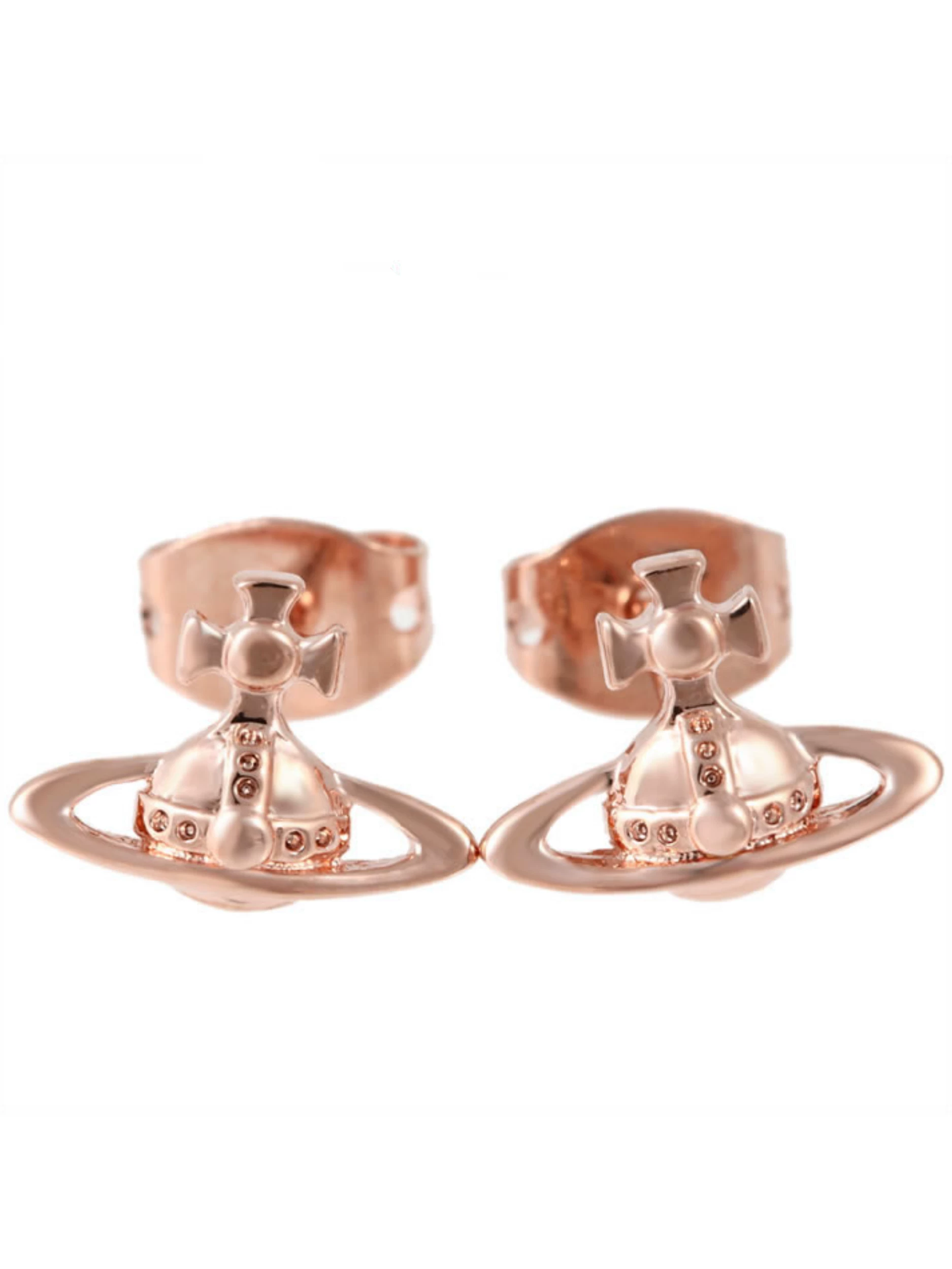 Япония покупкаVivienne Westwood Queen Mother West Simple Saturn Earrings Men's Lorelei