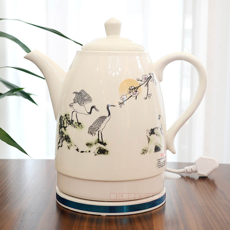 景德镇陶瓷电热水壶烧水壶瓷器泡茶壶大容量电烧水壶功夫茶壶日用