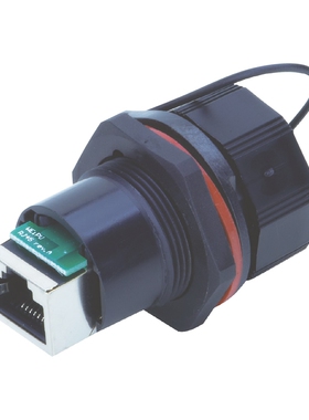 MISUMI/米思米面板安装型中继插座（防水）LWC-RJ45-Z6 现货