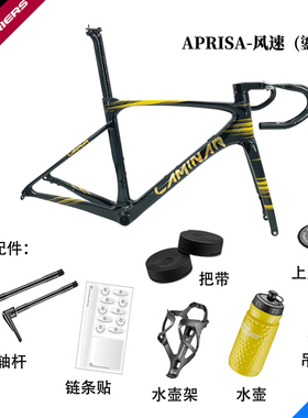 LAMINAR/力敏纳 APRISA-风速-鎏金 碳纤维公路车架全内走线一体把