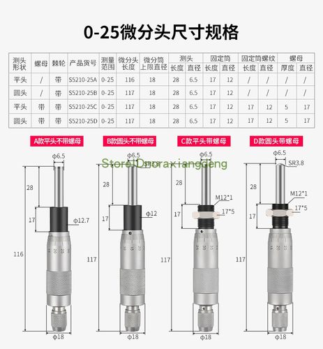 联羽微分头测微头数显千分尺0-13