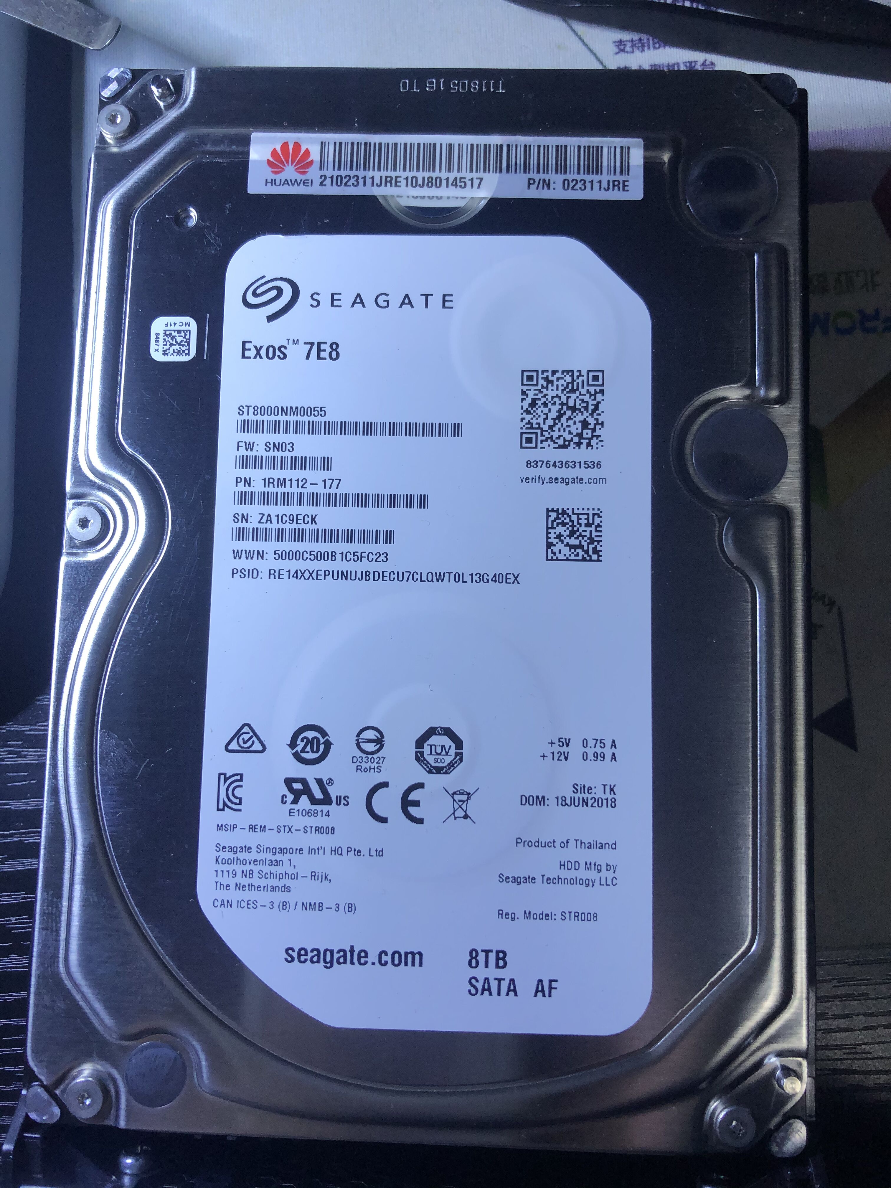 ST8000NM0055坏盘 板子 板号100768434 盘坏磁头好