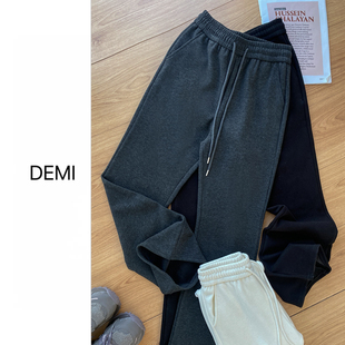 RUILI 加厚加绒抽绳休闲喇叭裤 定制 百搭时尚 F1474 冬季 MISS