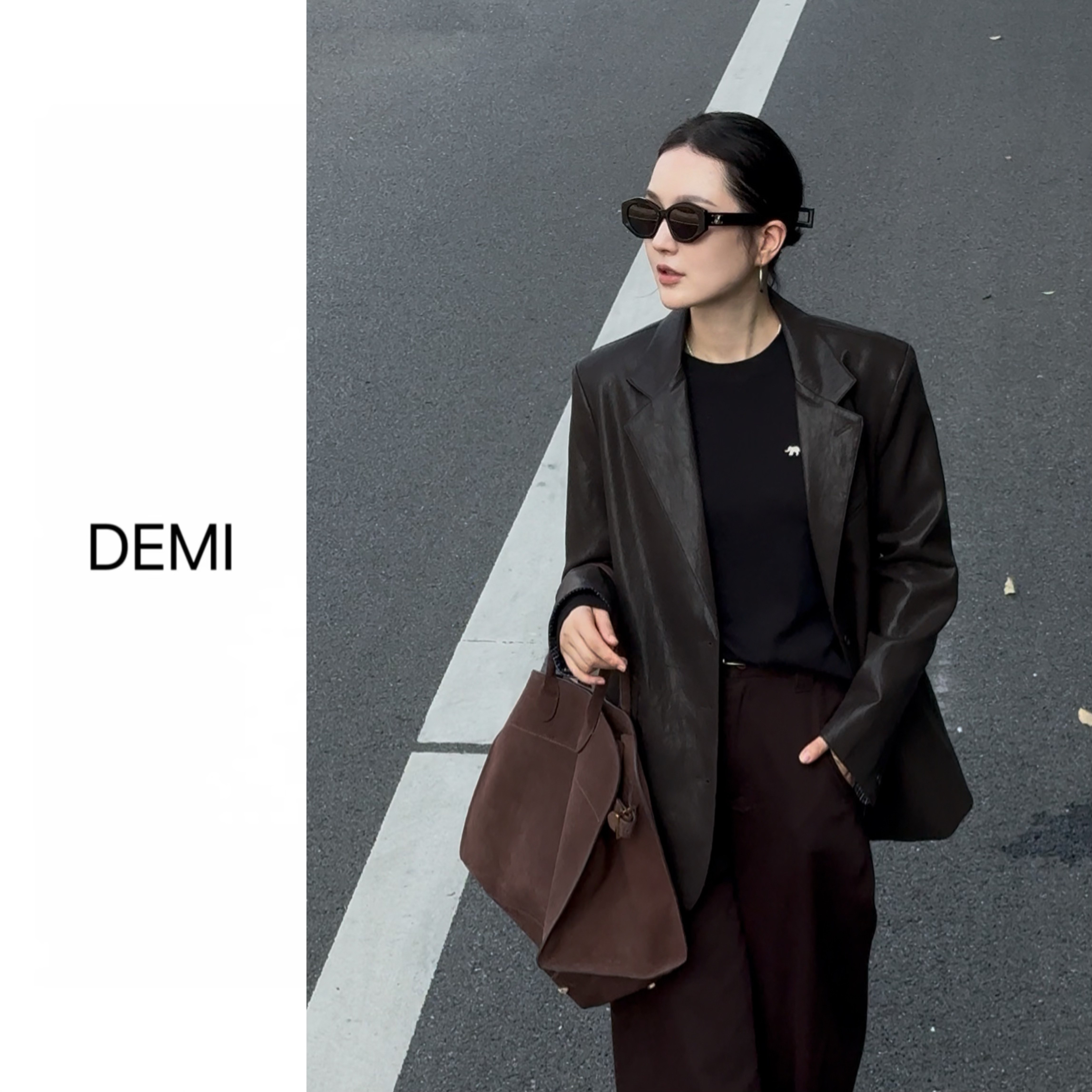 MISS RUILI 定制秋季新款欧货西装皮衣外套正肩夹克上衣F1207,女装/女士精品,皮衣,淘宝优惠券,粉丝福利购,淘宝优惠卷