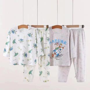 捡漏九分袖九分裤儿童莫代尔超薄夏空调家居服男女宝孩童睡衣套装