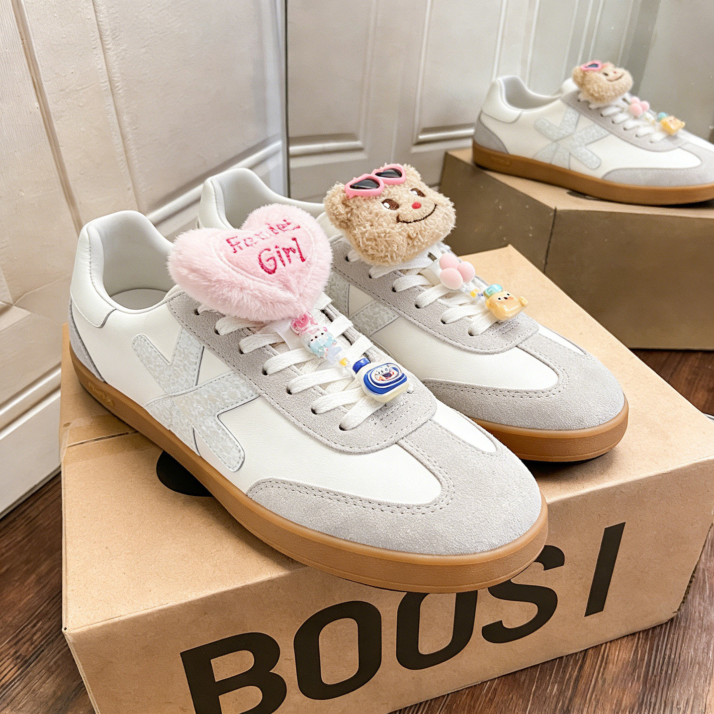 LUMES&YHGM真皮版！复古德训鞋2026早春新款运动休闲百搭情侣板鞋,运动鞋new,德训鞋,淘宝优惠券,粉丝福利购,淘宝优惠卷