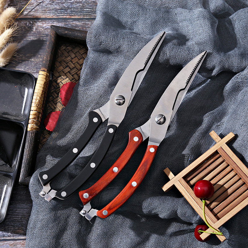 家用厨房剪刀剪肉剪菜烧烤剪多用剪厨房剪骨刀不锈钢强力鸡骨剪