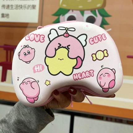 switch pro/PS4/5游戏机手柄通用收纳包Xbox one保护盒卡通硬壳