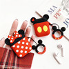 Apple wireless Bluetooth headset smart cover airpods silica gel Cartoon Same item Ring of rings parts lovers