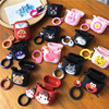 Apple wireless Bluetooth headset smart cover airpods Silicone shell Cartoon Ring Loops Sesame Street