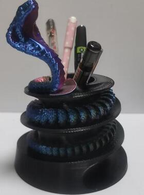 3D打印龙蛇网红模型摆件