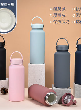 保温杯陶瓷涂层内胆广口壶