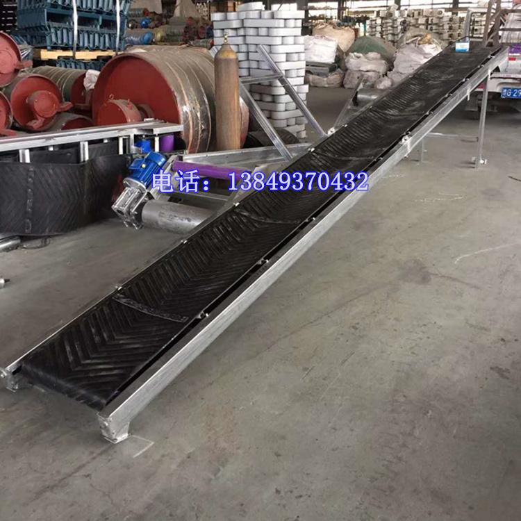 包邮价 小型6米长皮带机 折叠式输送机 肥料 涂料装车专用输送带