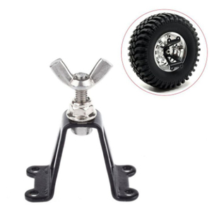 RC遥控攀爬车装饰配件 金属备胎支架 天线支架 皮革轮胎防尘罩