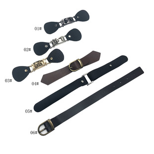 背带裤配件纽扣黑色高档大衣风衣袖口皮带配件金属扣子装饰绑带裤