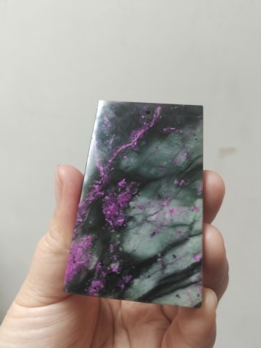 桃花玉平安牌挂件粉色玉石无事牌吊坠玉石牌子玉坠