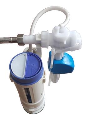 WDI马桶座便器水箱内接水配件进水阀双按排水出水阀后进式侧进式