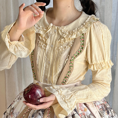 balladeer狗牙边全棉衬衫