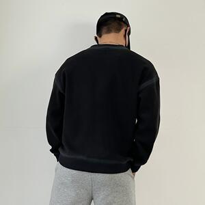 1830-P85新款精品圆领卫衣男士加绒加厚情侣宽松大码上衣XZ1305图片