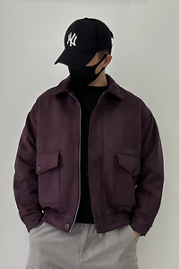 8815-P170冬季翻领棉衣男士宽松加绒加厚大码工装夹克-XZ1305图片