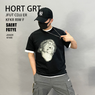 8005p70控115男2021新徐太浪高端t恤男短袖 潮牌青年上衣 ins美式