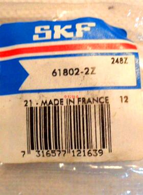 SKF瑞典轴承 进口精密轴承 61802-2Z 6802Z 61802.2ZR 61802-2RS1