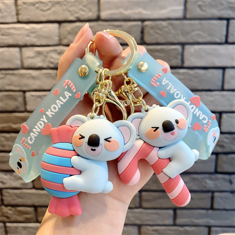 创意糖果考拉钥匙扣女生精致公仔钥匙扣挂件可爱背包挂饰小礼物,节庆用品/礼品,钥匙扣,淘宝优惠券,粉丝福利购,淘宝优惠卷