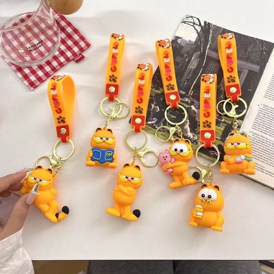 加菲猫钥匙扣WIDODO硅胶猫咪