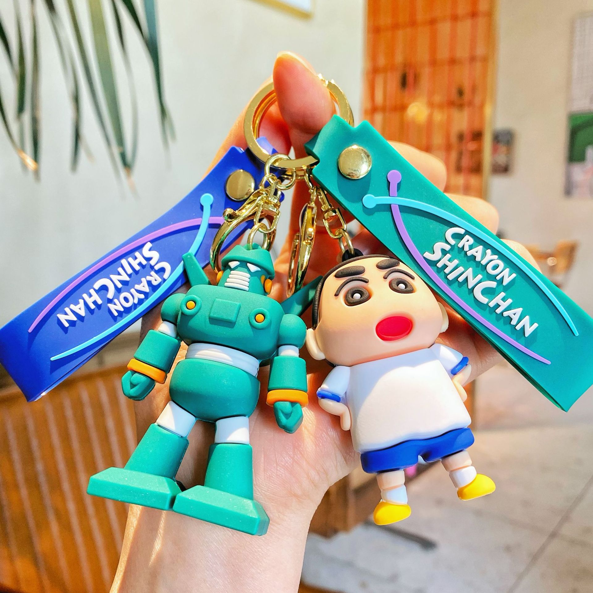 机器人超人蜡笔小新钥匙扣件