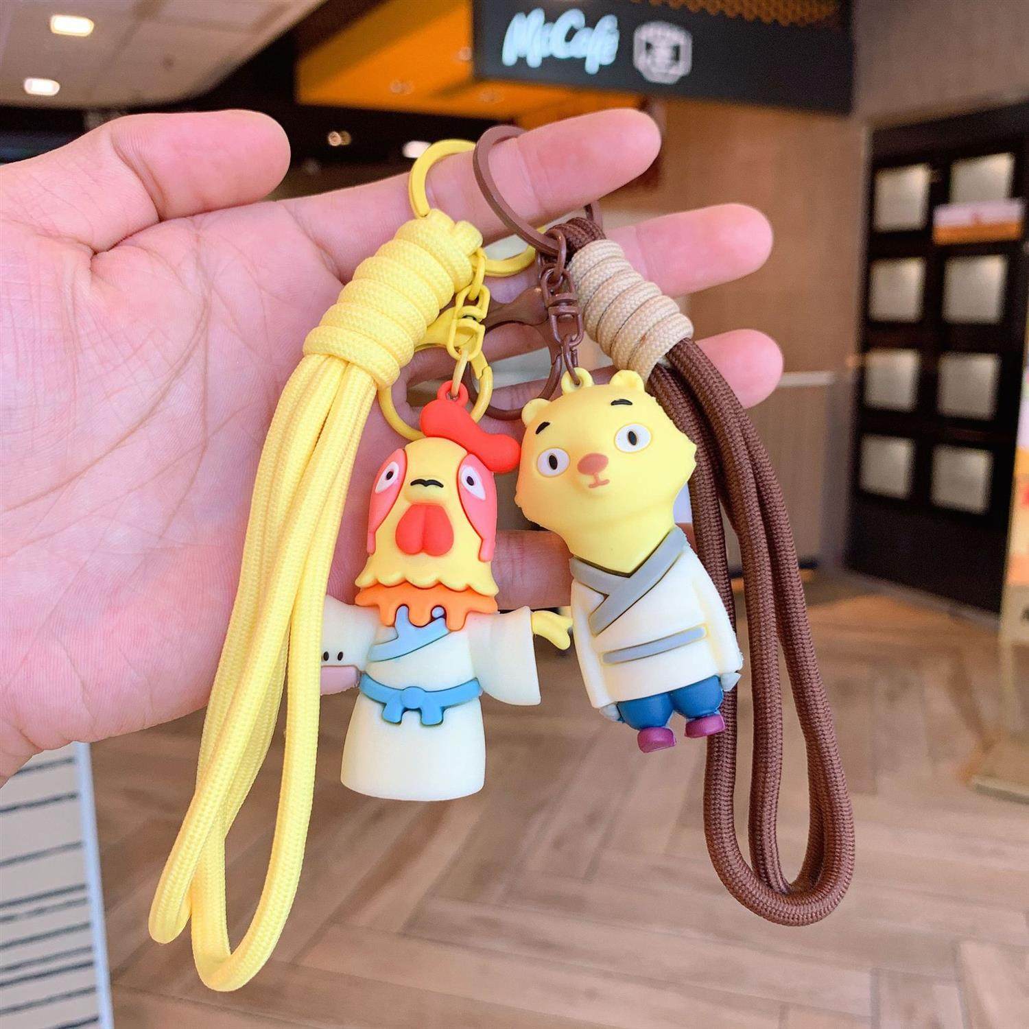 新款卡通浪浪山小妖怪小猪妖玩偶钥匙扣创意公仔书包挂件钥匙链