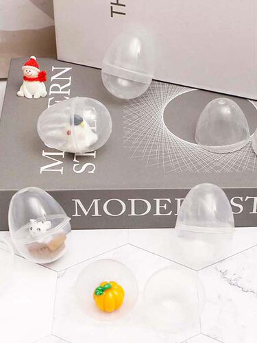 透明开口蛋壳复活节彩蛋盲盒道具