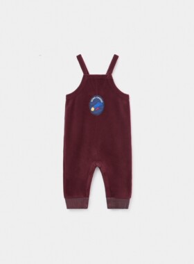 BBRZ西班牙bobo choses秋冬新款 婴幼儿宝宝绒面超柔软时尚背带裤