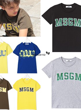 现货 意大利进口MSGM KIDS童装 男女童经典logo短袖T恤 多款正品