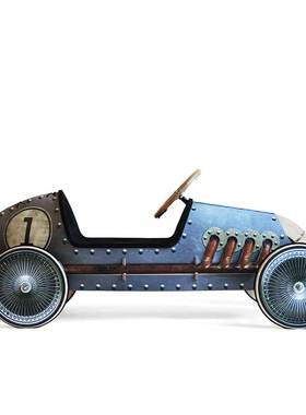 diy德国拼装小汽车儿童房摆件